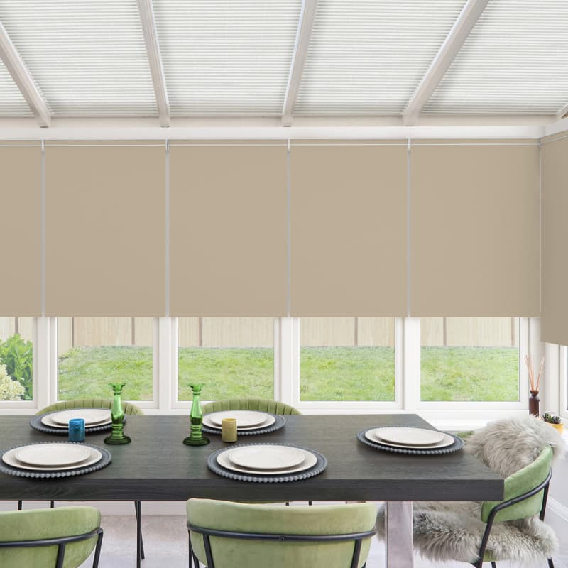 Acacia Wide Blackout Oyster Roller Blind