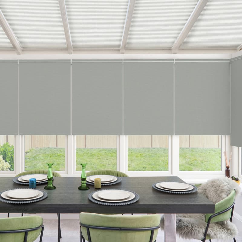 Karlina Blackout Silver Roller Blind