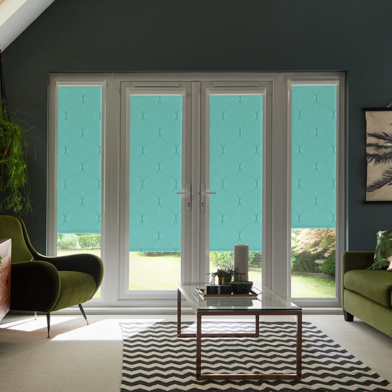 Heathdene Sea Green Roller blind