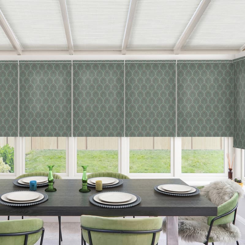 Elodie Green Roller Blind
