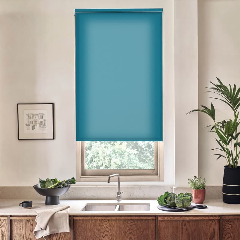 Acacia Teal Roller Blind