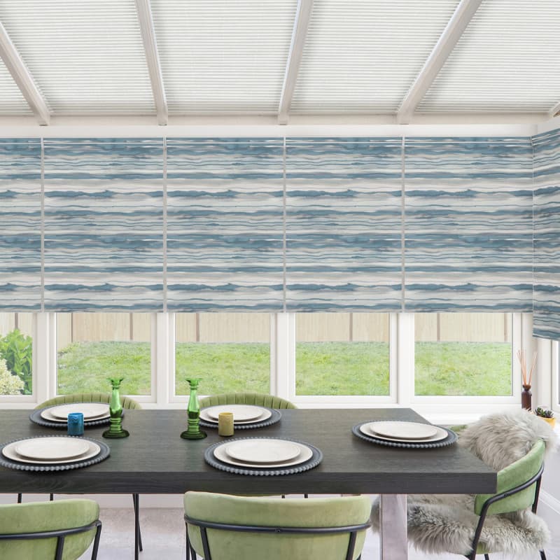 Cove Blackout Turquoise Roller Blind