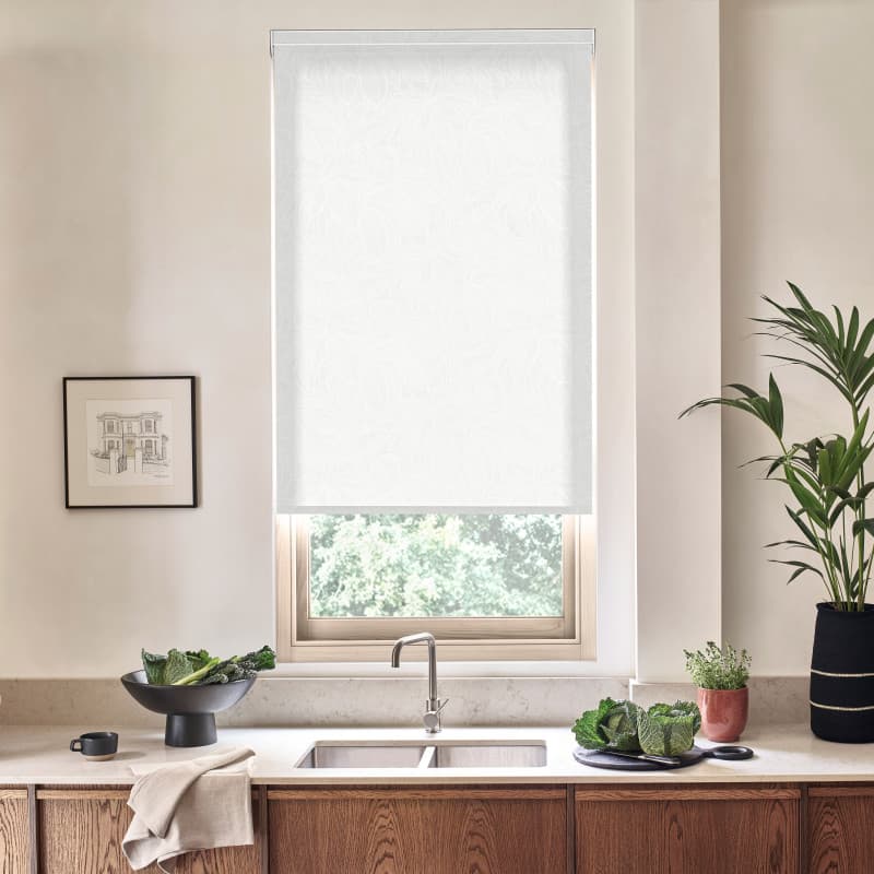 Gia Fresh White Roller Blind