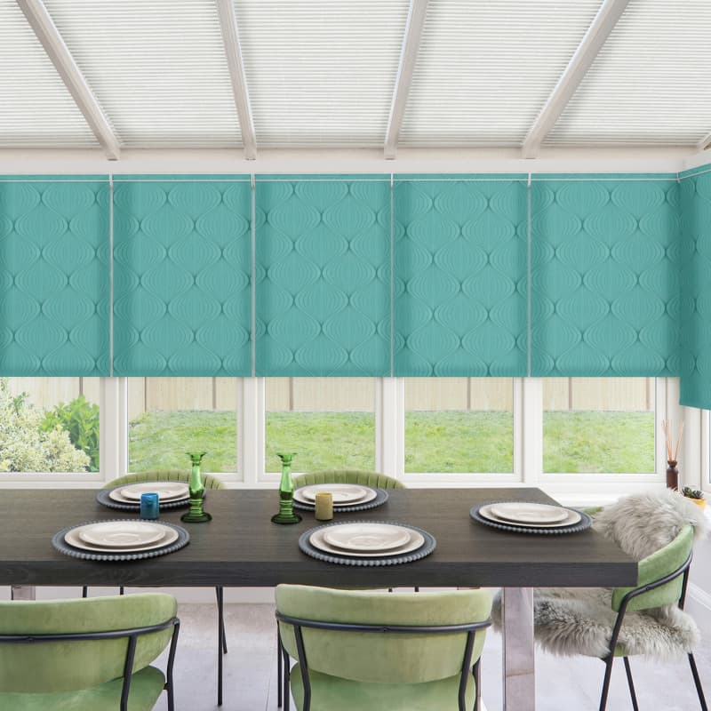 Heathdene Sea Green Roller blind