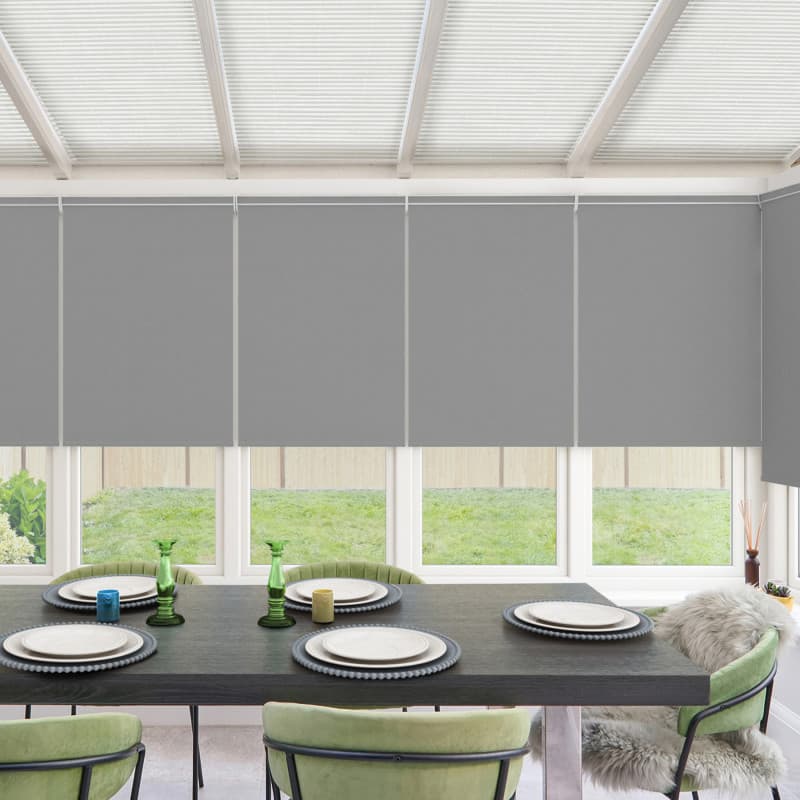 Sterling Blackout Silver Roller Blind