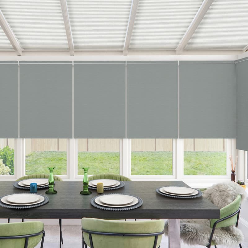 Oslo Blackout Platinum Roller Blind