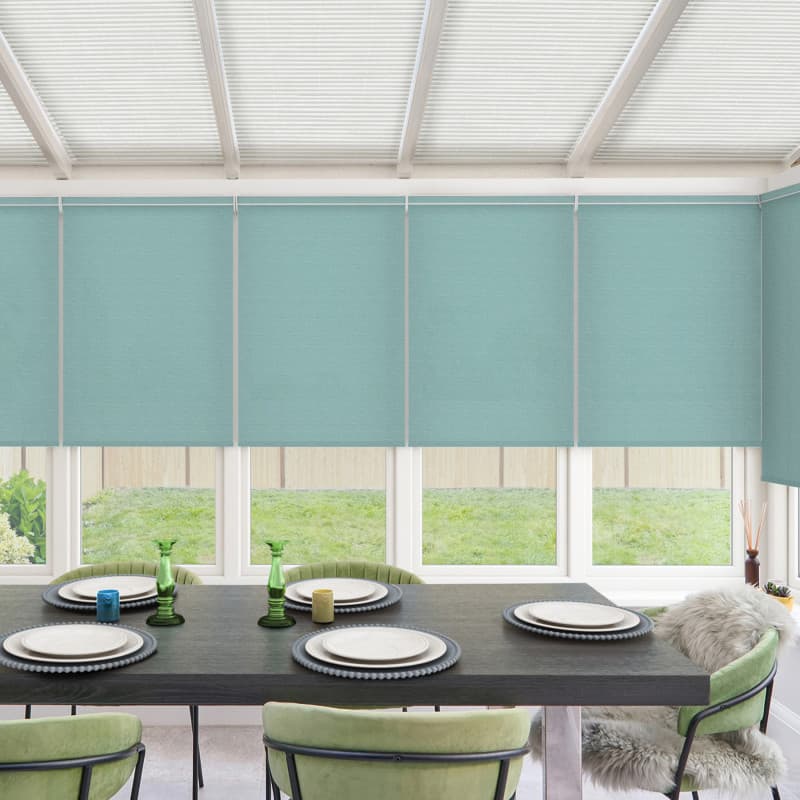 Hattie Turquoise Roller Blind