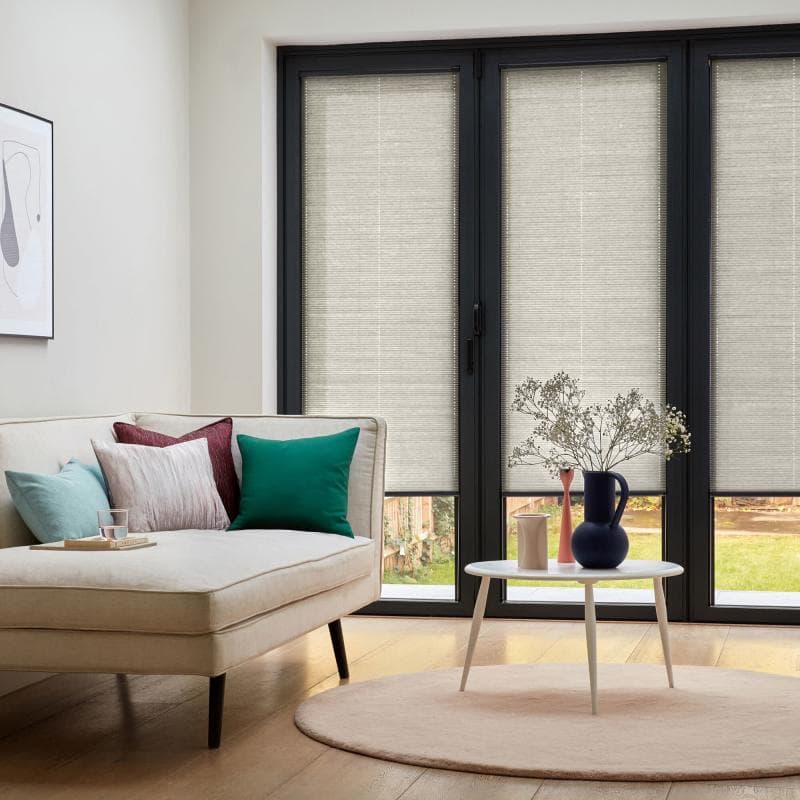 INTU Micro Ribbons Taupe Pleated blind