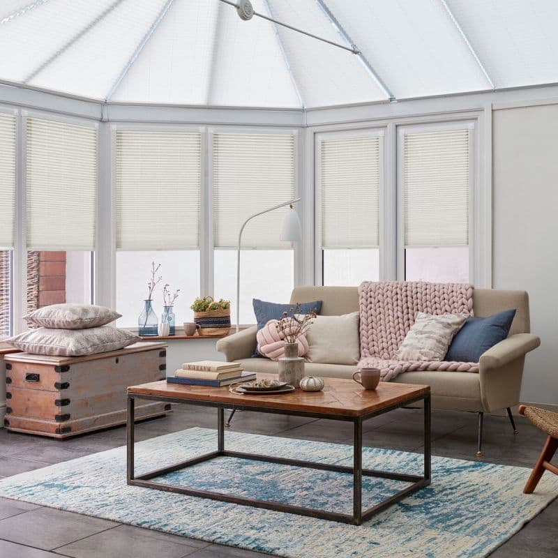 Stratford White Pleated Blind