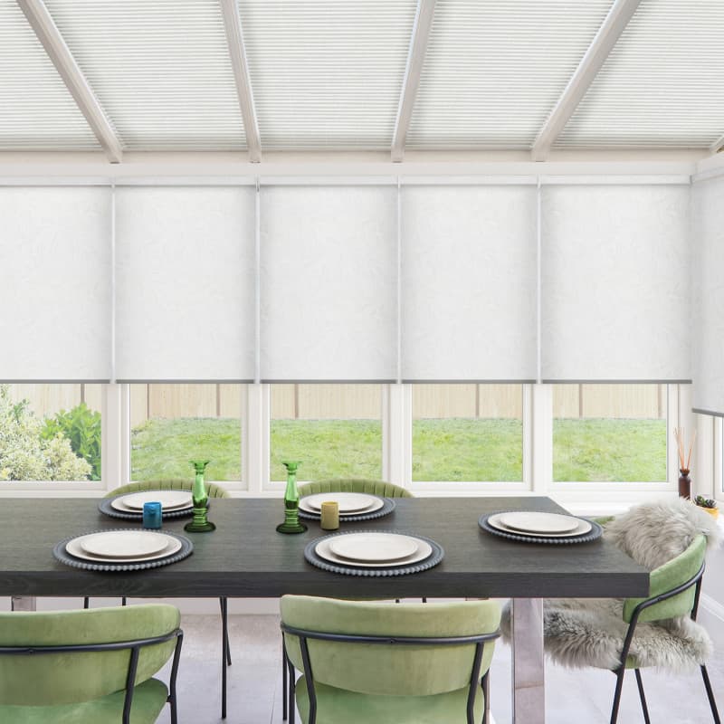 Gia Fresh White Roller Blind