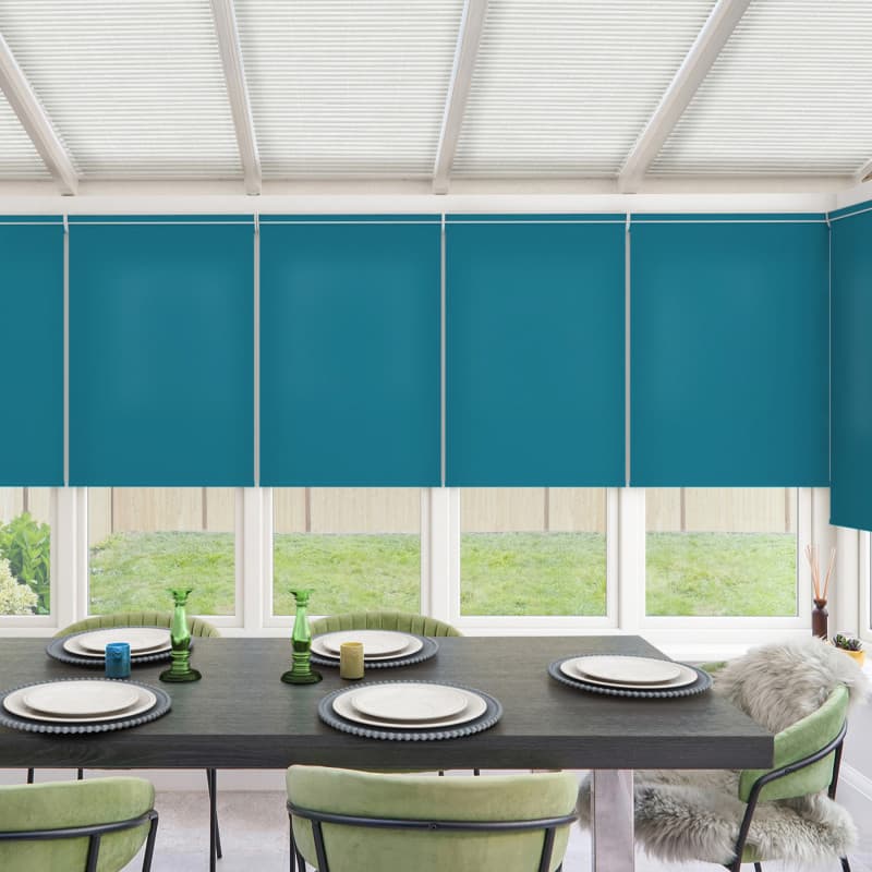 Acacia Teal Roller Blind