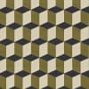 Cubes Khaki Roman blind