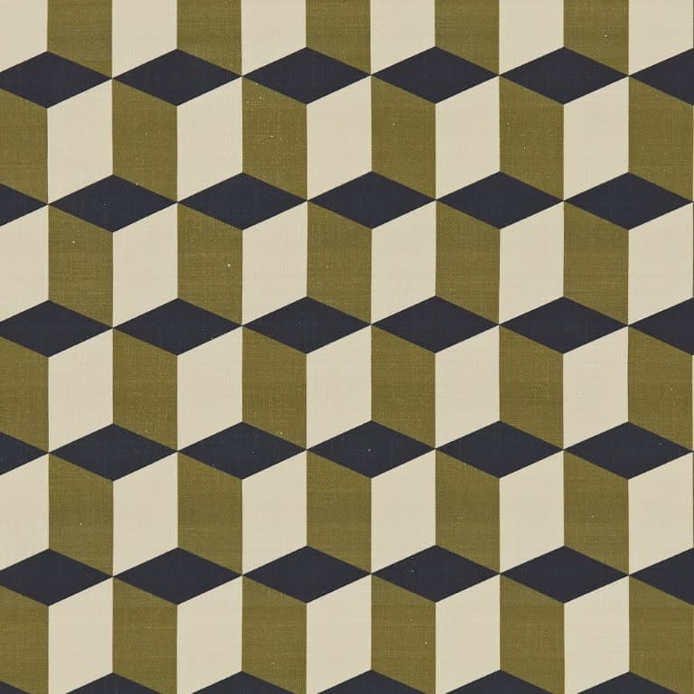 Cubes Khaki Roman blind