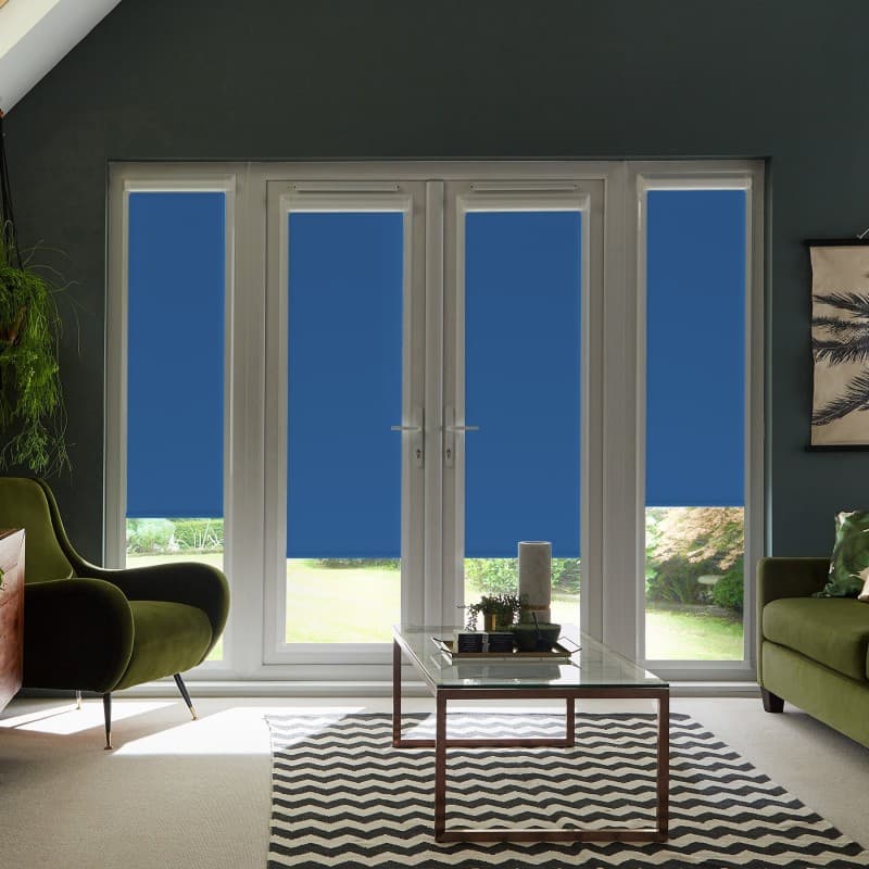 Acacia Blackout Royal Blue Roller Blind