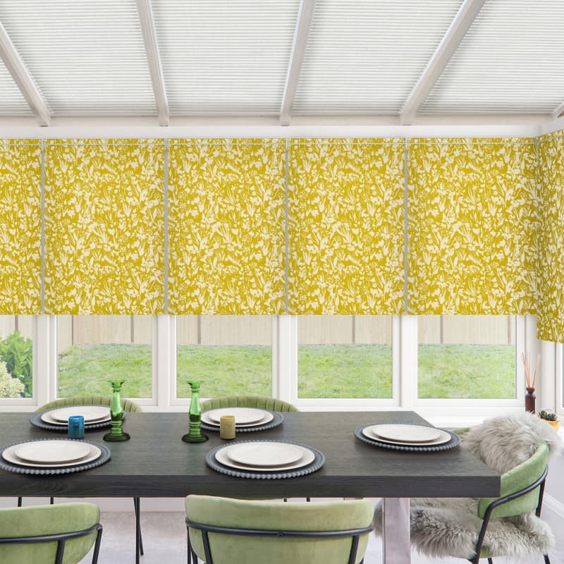 Vallie Chartreuse Roller Blind