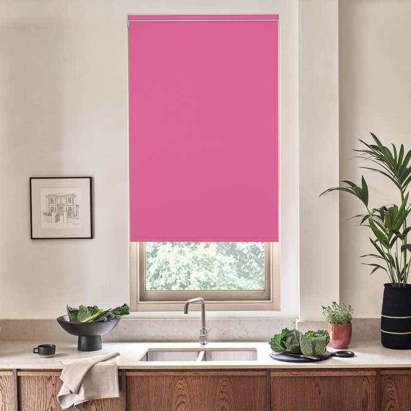 Acacia Blackout Bubblegum Roller Blind