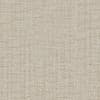 Beige woven fabric occupying the frame, showing a subtle crosshatch weave and faint speckling; close-up view emphasizing the texture and individual threads on a flat surface.