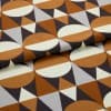 Piccadilly Dots Amber Roman blind