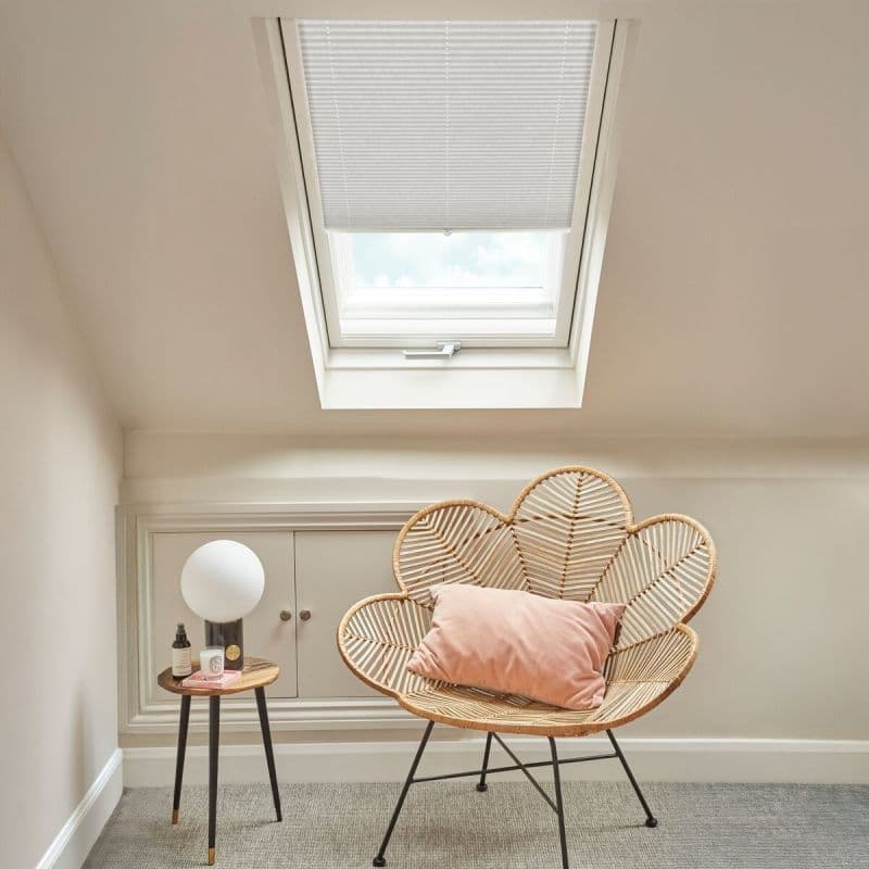 Crush Silver Pleated blind