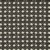 Black angular lattice-patterned fabric covering a surface, repeating tessellated triangles across a textured beige weave, shown as a close-up swatch with neutral lighting and no visible surroundings.