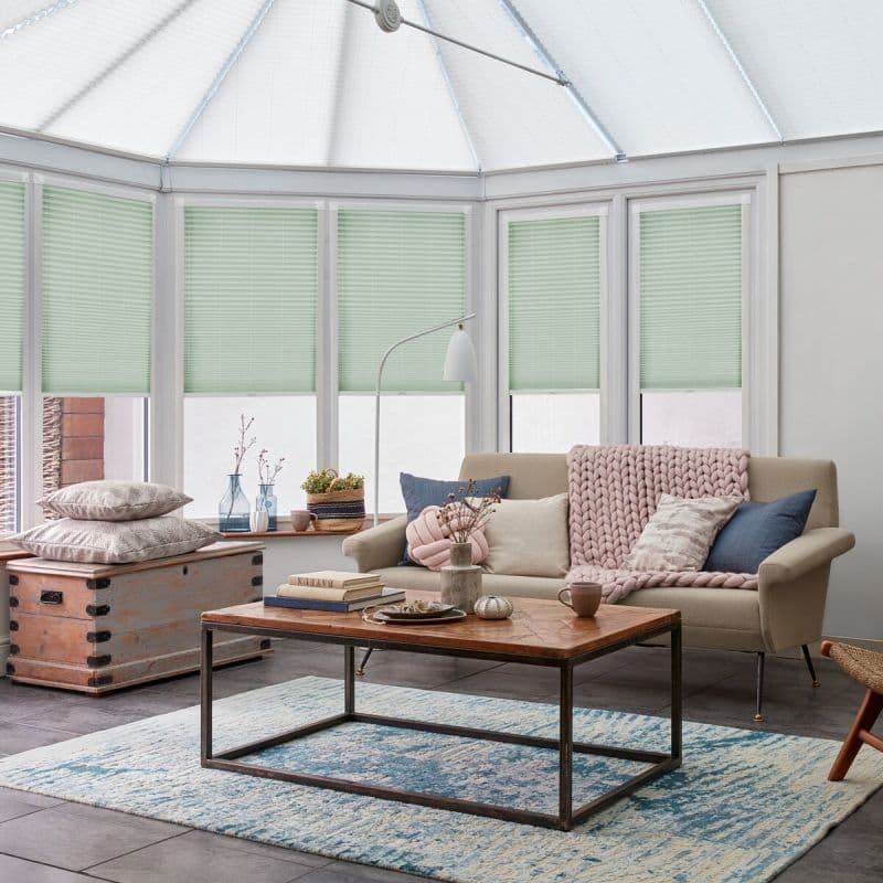 Malbec Sage Pleated blind