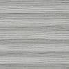 Horizontal woven roller blind — closed, filtering light subtly — tight close-up of grey, finely striped fabric texture with alternating thin dark and light horizontal bands.