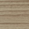 Pale beige wood paneling with subtle horizontal grain lines, laid in parallel planks; surface shows fine striations and small scuffs, evenly lit close-up with neutral indoor lighting.