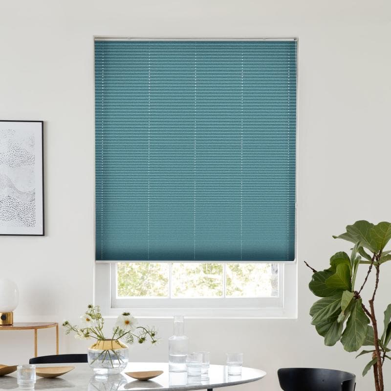 Storm Teal Pleated blind