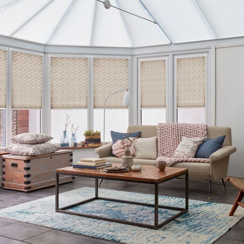 Dune Dusky Rose Pleated blind