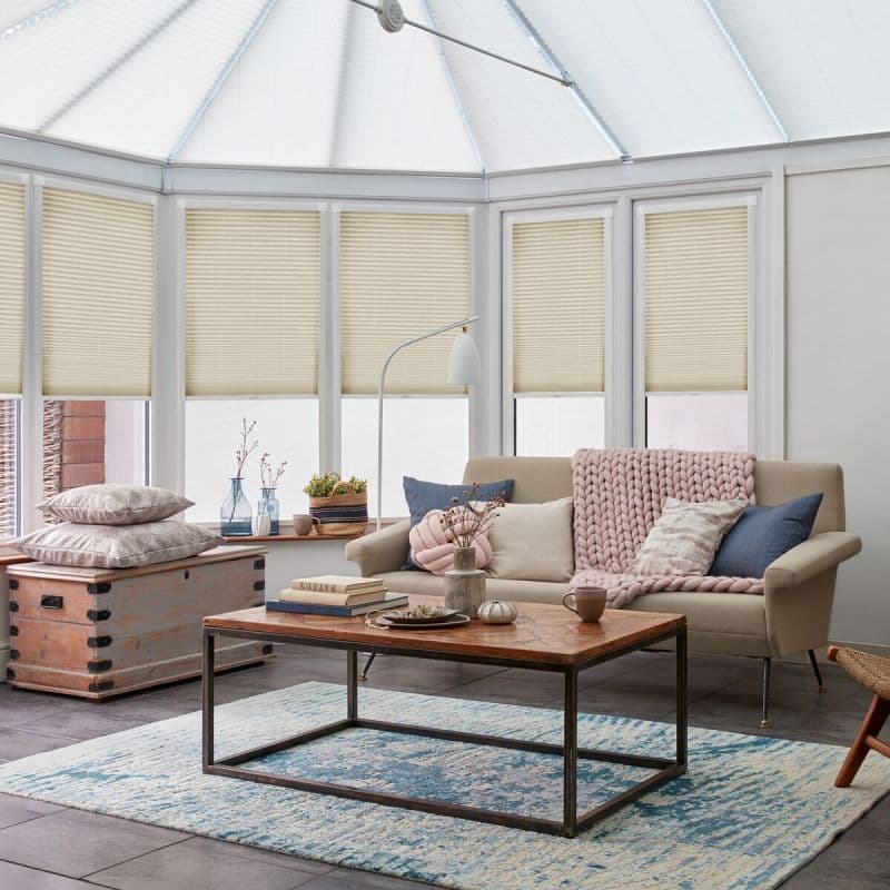 Dayla Latte Pleated blind