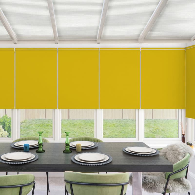 Acacia Blackout Chartreuse Roller Blind