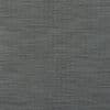 Gray woven roller blind, tightly closed with fine horizontal textured fibers; blocking the view and softly diffusing light, filling an interior frame with even, muted lighting and subtle banding.