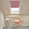 Solartex Chintz Crimson Pleated blind