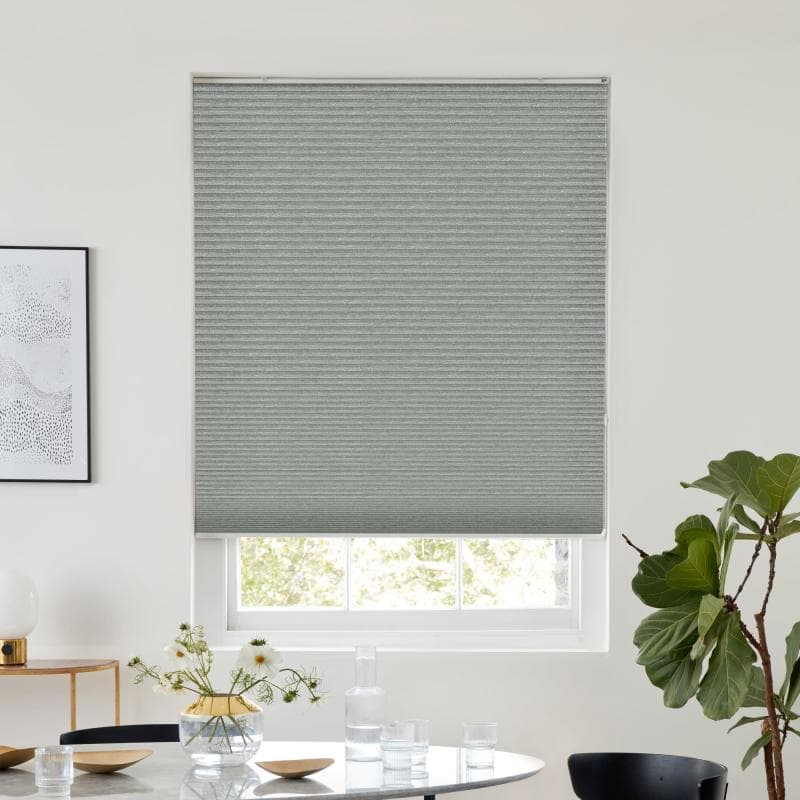 Thermashade Blackout Dark Grey Texture Pleated blind