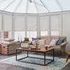 Crush Silver Pleated blind