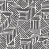 Short dark-gray brushstroke stripes form alternating angled rectangular blocks, creating an interlocking herringbone-like repeat across a flat, evenly lit white surface.