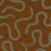 Eden Snake Rust Velvet Curtains