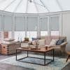 Mini Stripe Grey Pleated Blind
