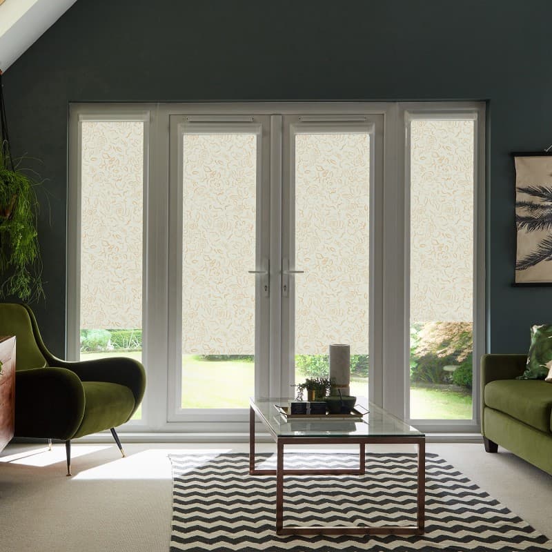 Juliet Blackout Apricot Roller Blind