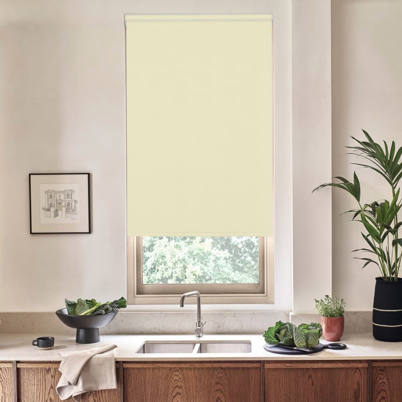 Baluga Blackout Calico Roller Blind