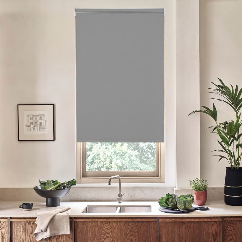 Sterling Blackout Silver Roller Blind