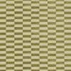 Green-and-cream woven fabric laid flat, showing alternating short horizontal rectangular bands in a tight checkerboard grid; textured surface, even studio lighting, close-up textile pattern.