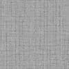 Gray woven fabric displays a crosshatch pattern of intersecting light and dark threads, creating a subtle grid-like texture in a close-up view under even, neutral lighting.