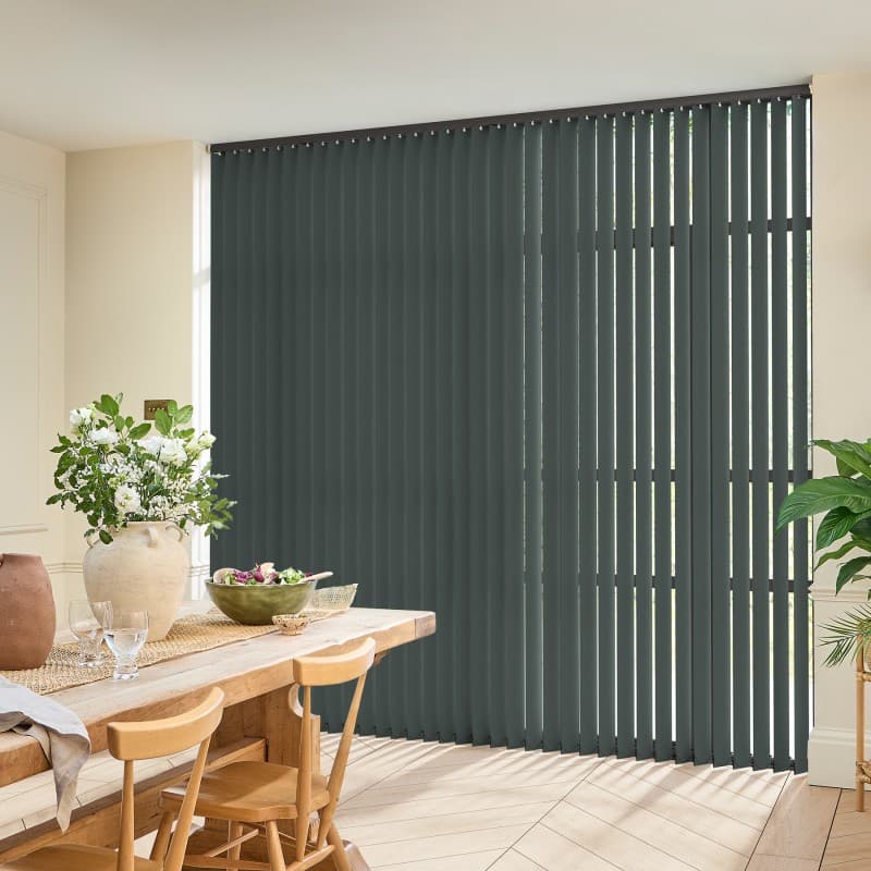 Acacia Blackout Graphite Vertical blind