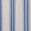 Vertical striped wallpaper (alternating wide muted beige and various-width blue bands) — running continuously — close-up flat wall view with even lighting and no other visible features.