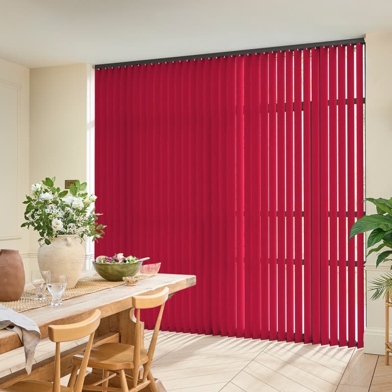 Acacia Blackout Poppy Vertical blind