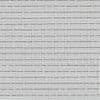 Woven roller blind, tightly lowered, showing white and pale-gray horizontal threads and textured weave; filtering daylight and softly diffusing light into a neutral, evenly lit interior space.