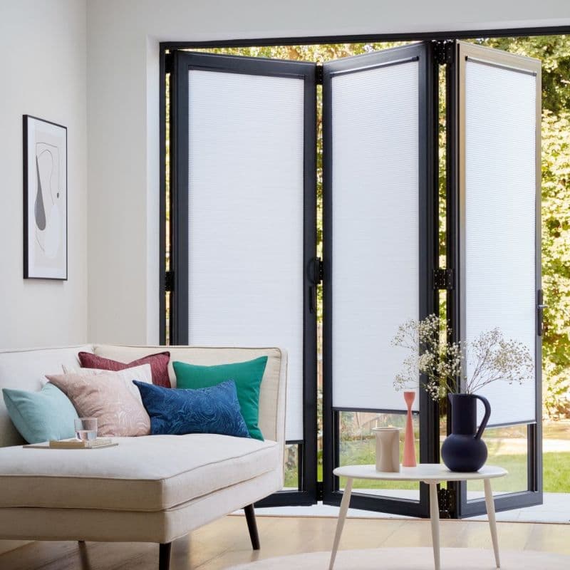 INTU Micro Hive White Pleated Blind