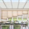 Mini Stripe White Pleated Blind