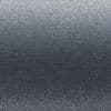 Brushed metallic surface with fine horizontal grain and small bright speckles — scattering diffuse light across the plane — macro close-up with even, cool-toned lighting, no other features visible.